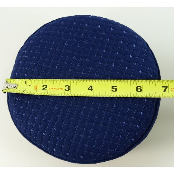 Men's Royal Blue Quilted Kufi Cap Prayer Hat Takiyah Topi Al-Hijaz Size 23 - Picture 6 of 7